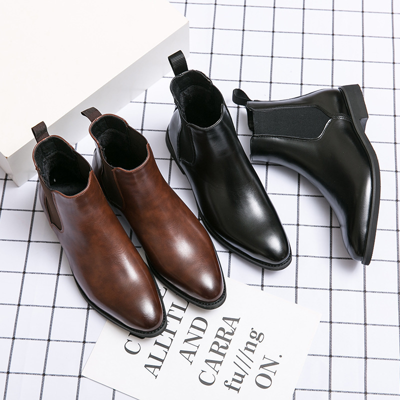 New Stylish Genuine Leather Shoes For Men Turkey Oxford Men's Dress Office Black Boots