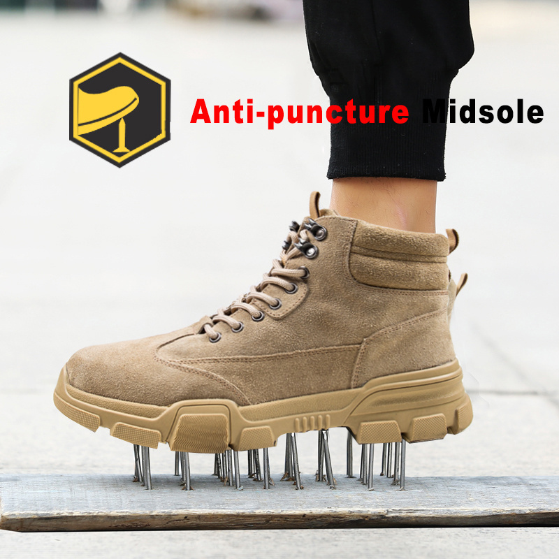 Industrial Work Shoes Outdoor Waterproof Hiking Boots Safe Toe Steel Toe Working Shoes Men Electrical Insulation Safety Shoes