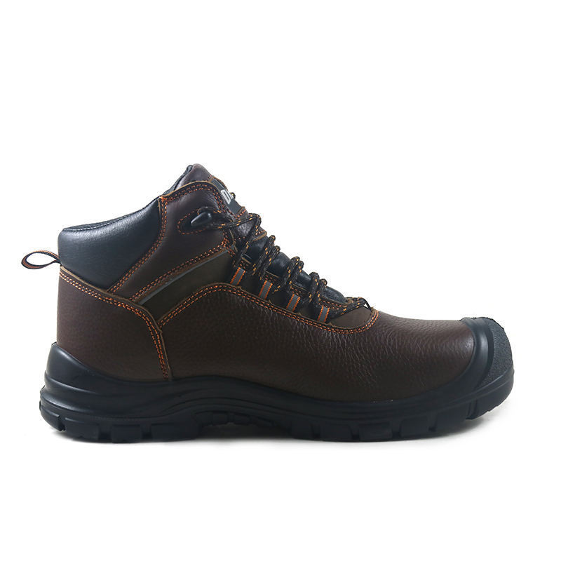 2024 Cow Leather Oil Slip Resistant Pu Sole Steel Toe Shoes Construction for Mens Work Boots