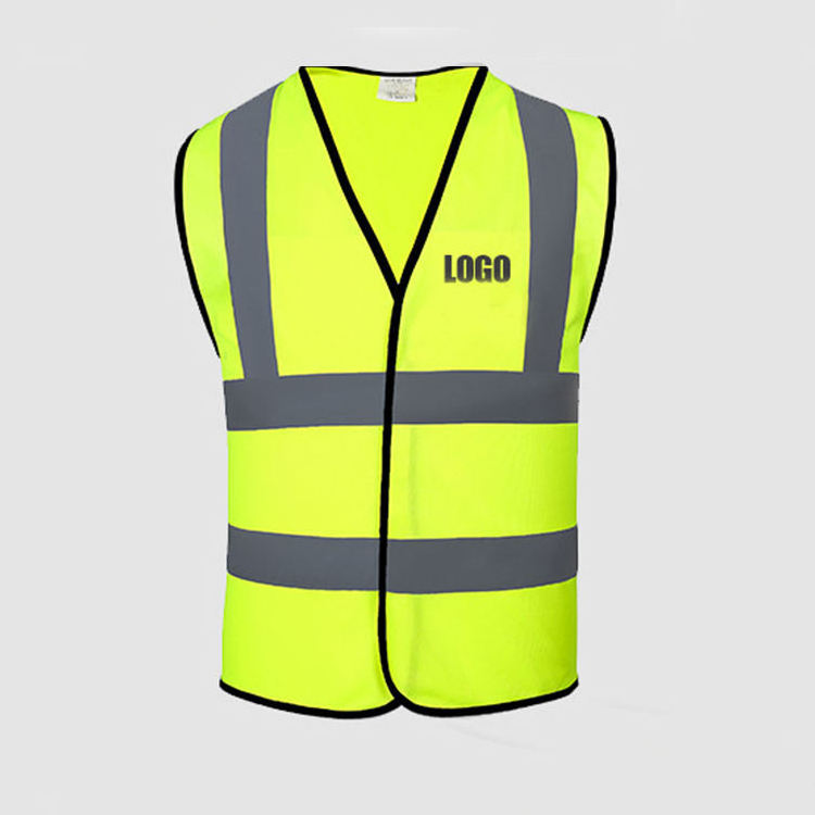 Custom Cheap Work High Visible Clothing Yellow Orange Traffic Construction Safety Reflective Vest With Logo