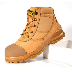 Oil Water Resistant Anti Slip Work Shoes Steel Toe Puncture Proof Men Industrial Model Outsole Tpu Toe Safety Boots