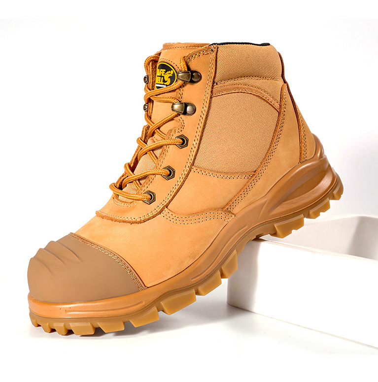 Australia Steel Toe Cap Top Layer Nubuck Leather Shoes Safety Boots