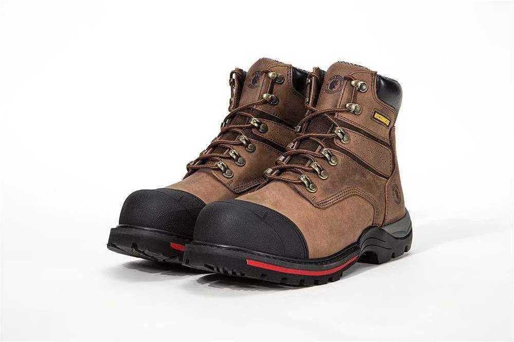 Men Leather Shoes Work Boots Cold Environment Waterproof Work Boots Bruzer Steel Toe Safety Shoes