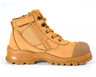 American 6 Inch PU Steel Composite Toe Men Industrial Work Hiking Safety Boots With Zipper