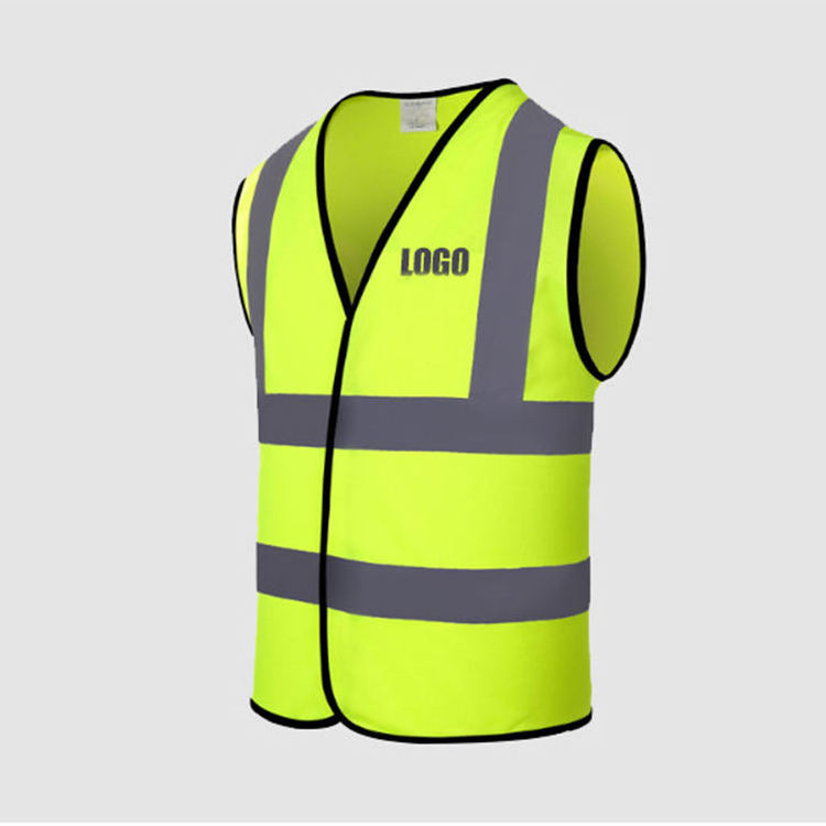 Custom Cheap Work High Visible Clothing Yellow Orange Traffic Construction Safety Reflective Vest With Logo