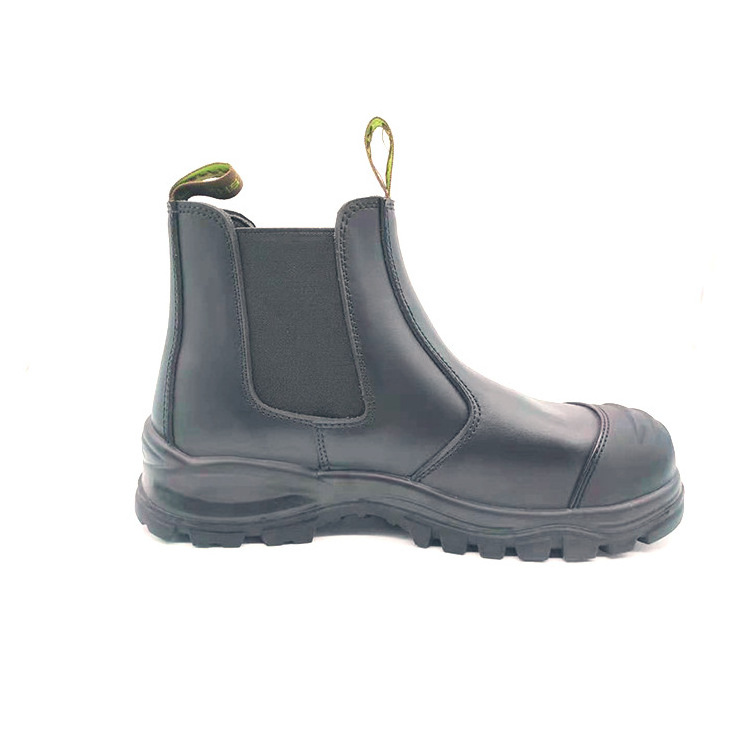 Full leather labor insurance shoes comfortable and breathable steel toe toe work shoes Chelsea boots