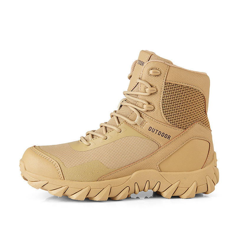 2024 new fashion high top hot sell non slip wear boots men sand hiking boots hiking shoes