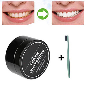 Private label activated coconut charcoal powder teeth whitening powder for stain remover