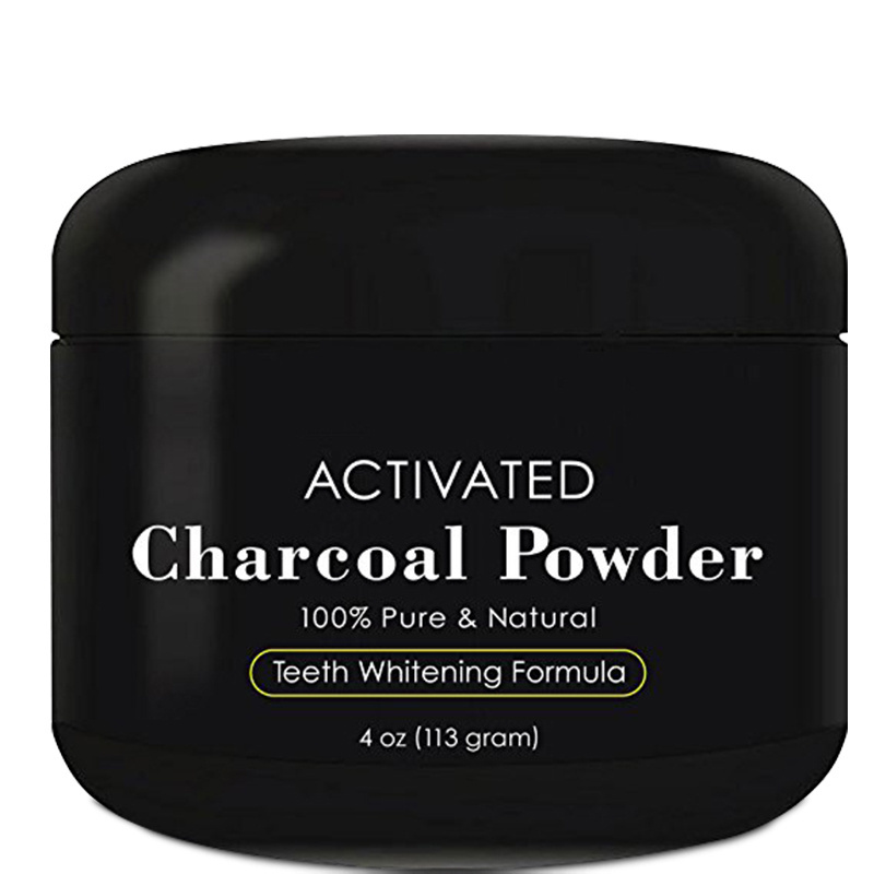 Private label activated coconut charcoal powder teeth whitening powder for stain remover