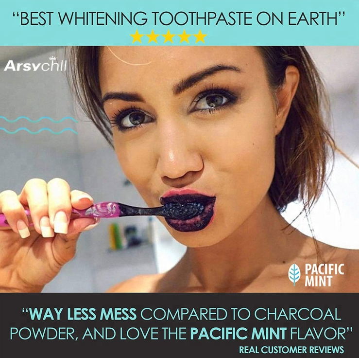 Natural Activated Carbon Charcoal Powder teeth whitening toothpaste