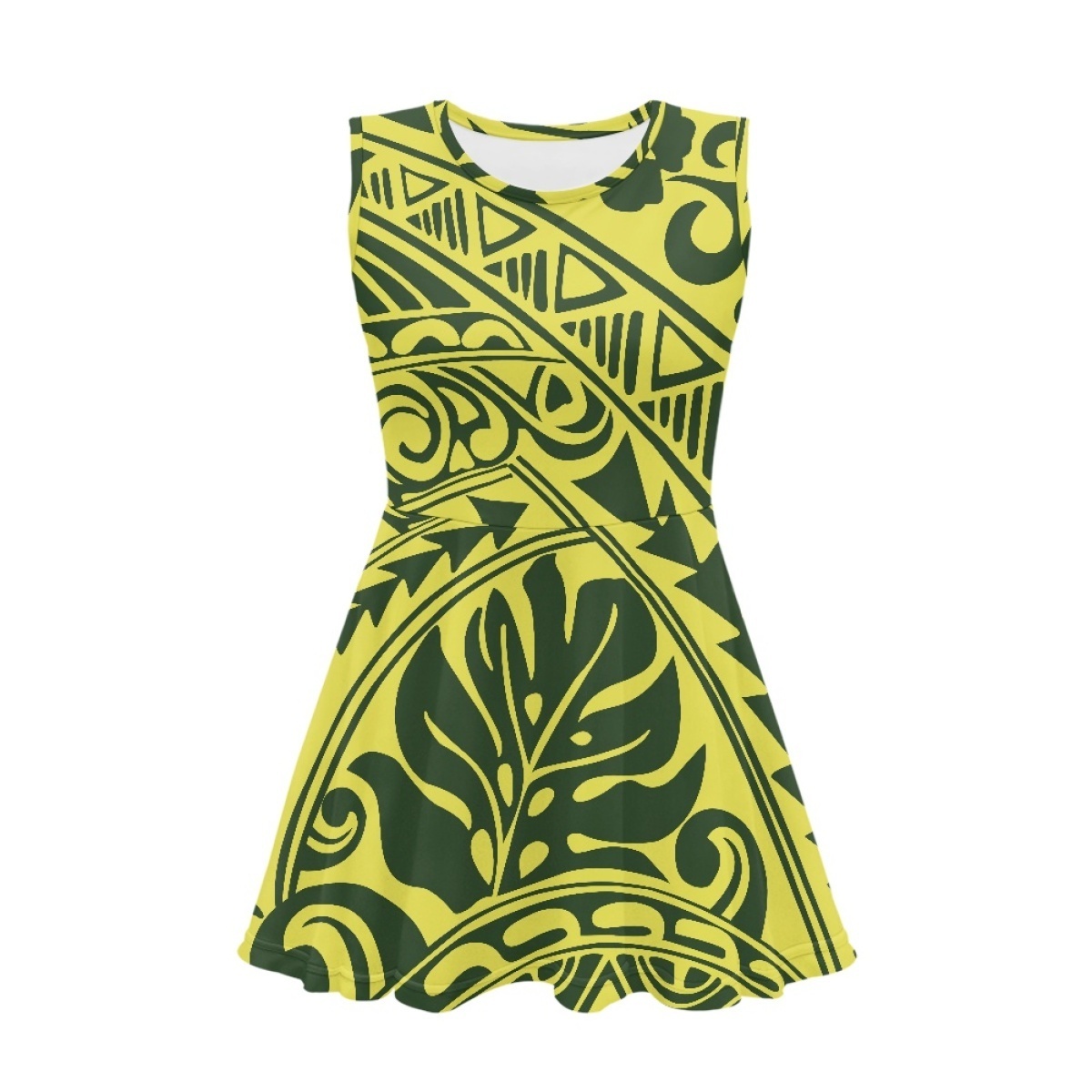 Custom Stripe Letter Print Tank Dress Drop Shipping Products 2023 Sleeveless Team Uniform Polynesian Monstera Pattern Sundress