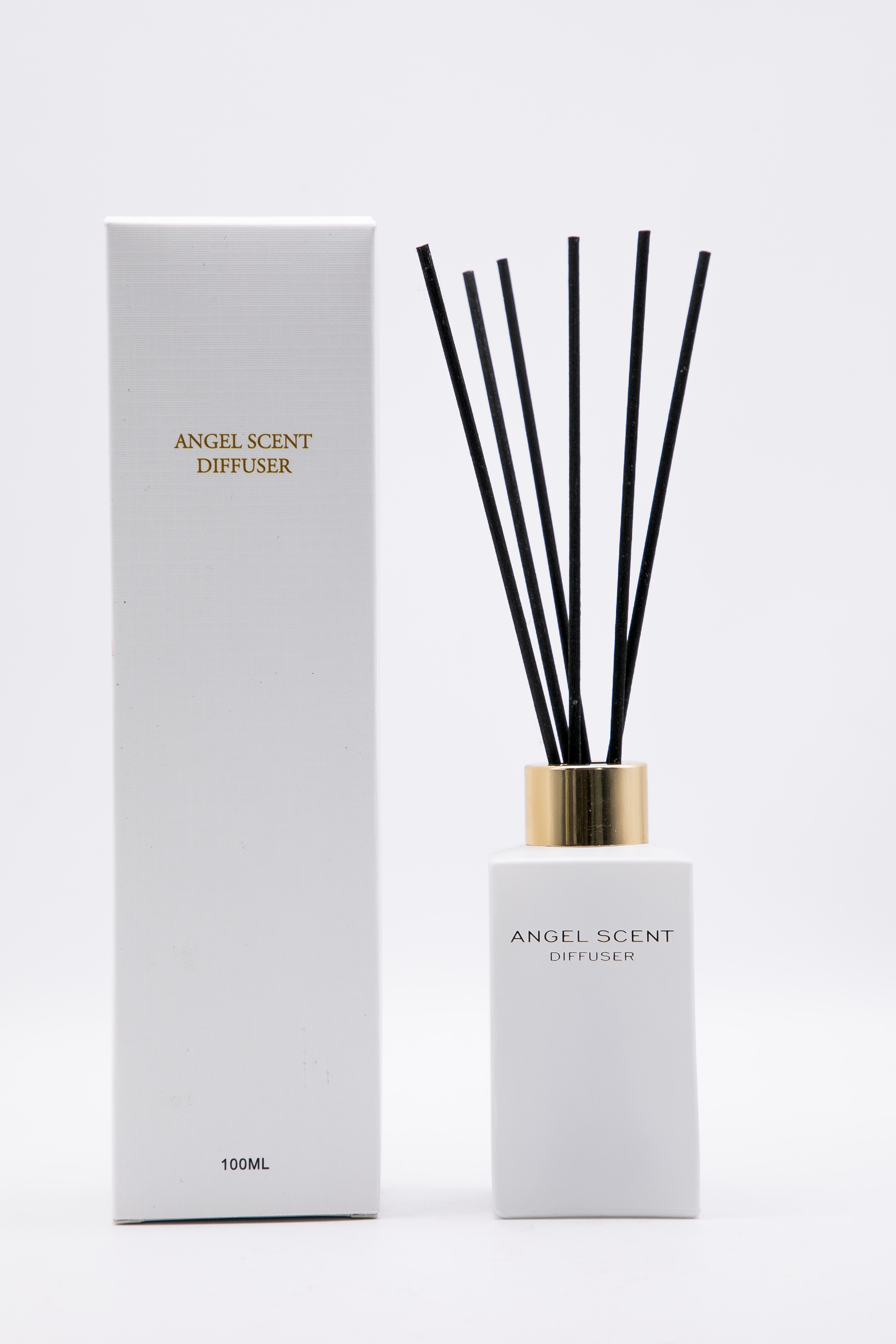 Best selling new design custom scent frosted color 100ml reed diffuser with packaging