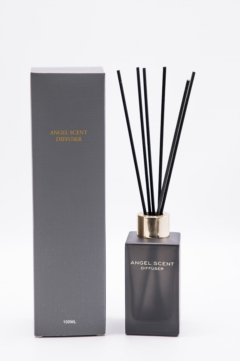 Best selling new design custom scent frosted color 100ml reed diffuser with packaging