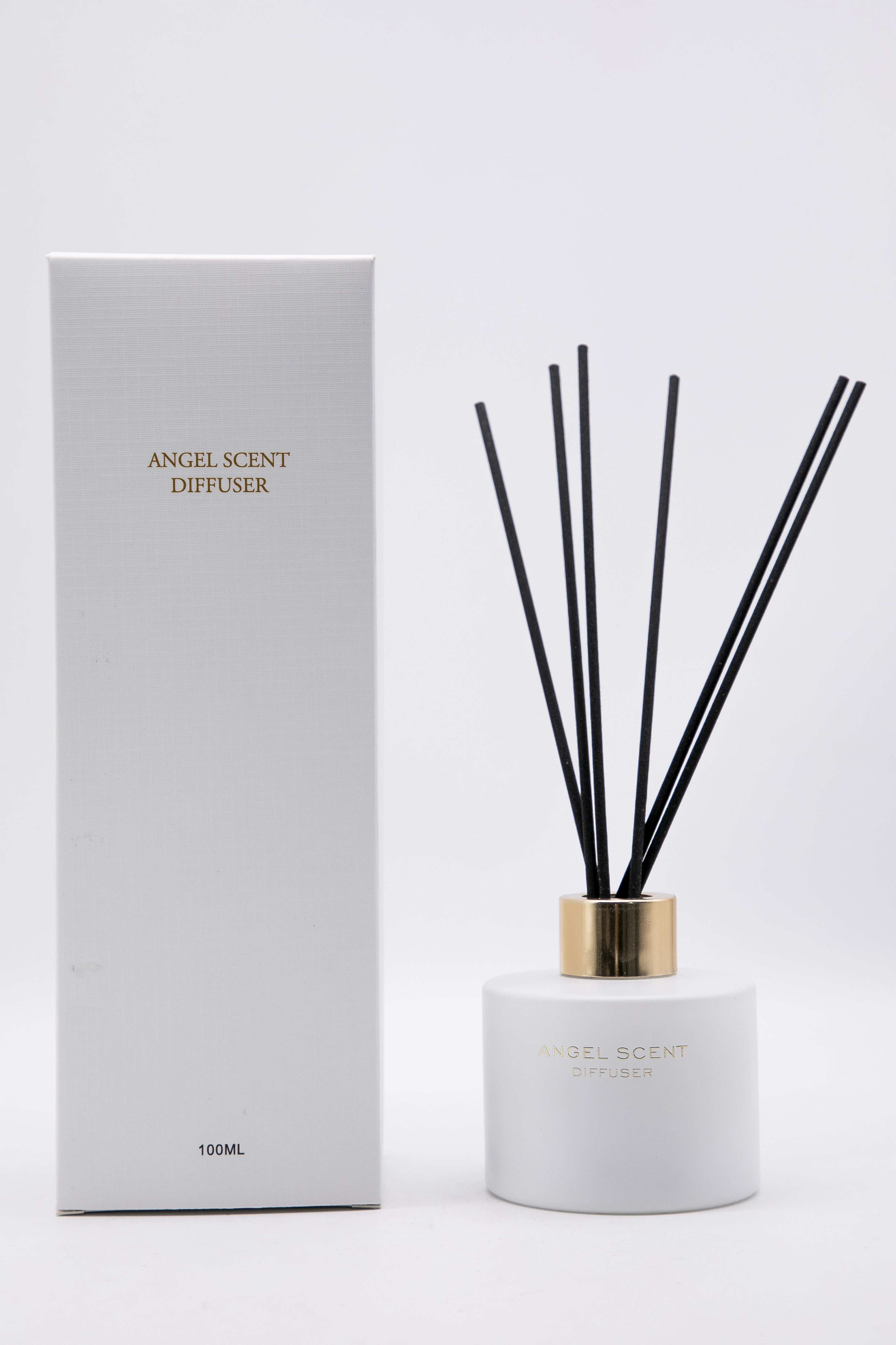 Best selling new design custom scent frosted color 100ml reed diffuser with packaging