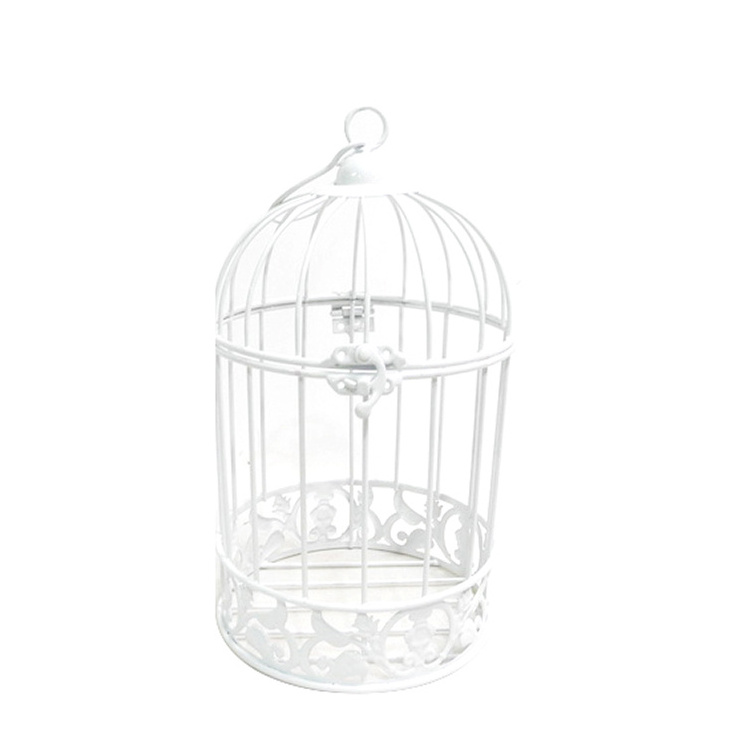 Handmade Classic Stylish Bird Cage Premium Customized New Look Traditional Design Black Candle Holder Metal Material Anniversary