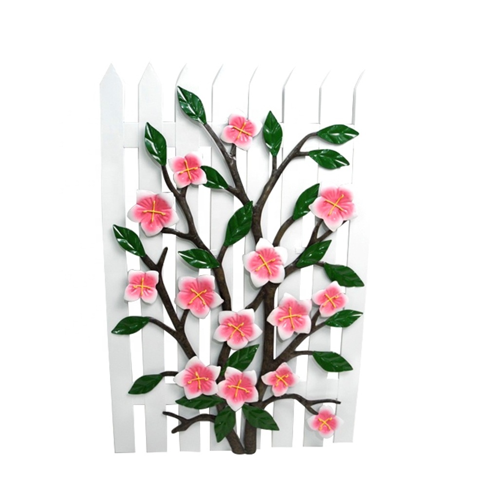 Factory direct sales light luxury style metal wall art creative flower home decoration