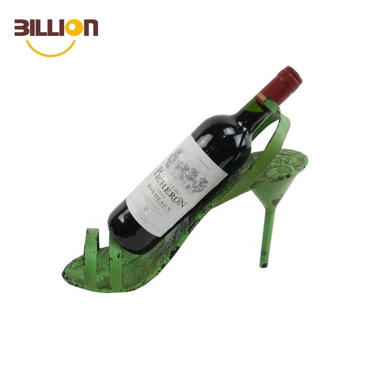 High Heel Shoe Single Bottle Wine Holder, Stylish Conversation Starter Wine Rack