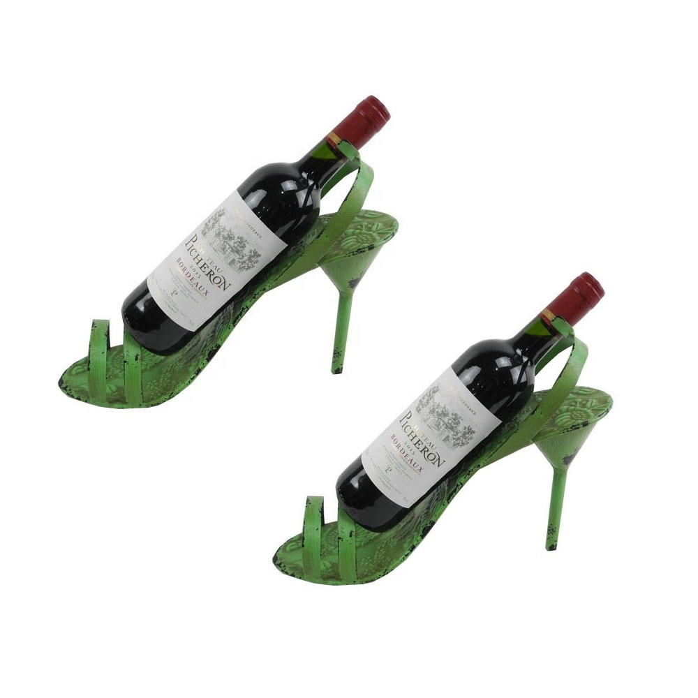 High Heel Shoe Single Bottle Wine Holder, Stylish Conversation Starter Wine Rack