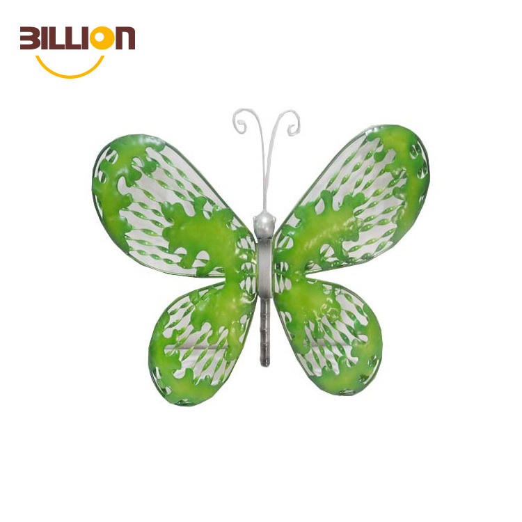 Best Selling Wrought Iron Green Butterfly Wall Decor