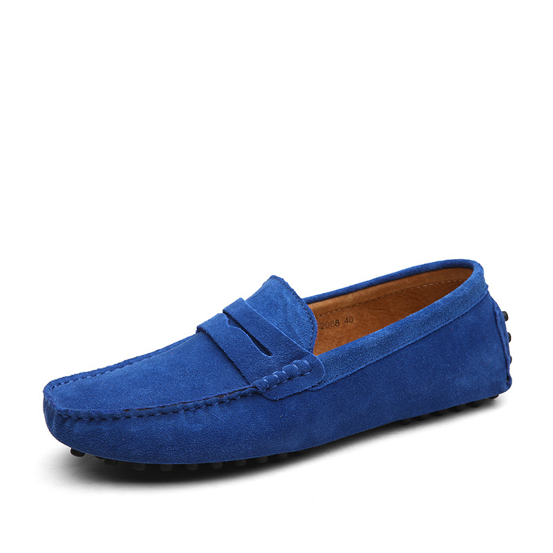 Men fashion high quality loafer shoes for men comfortable suede driving shoes moccasin shoes for men