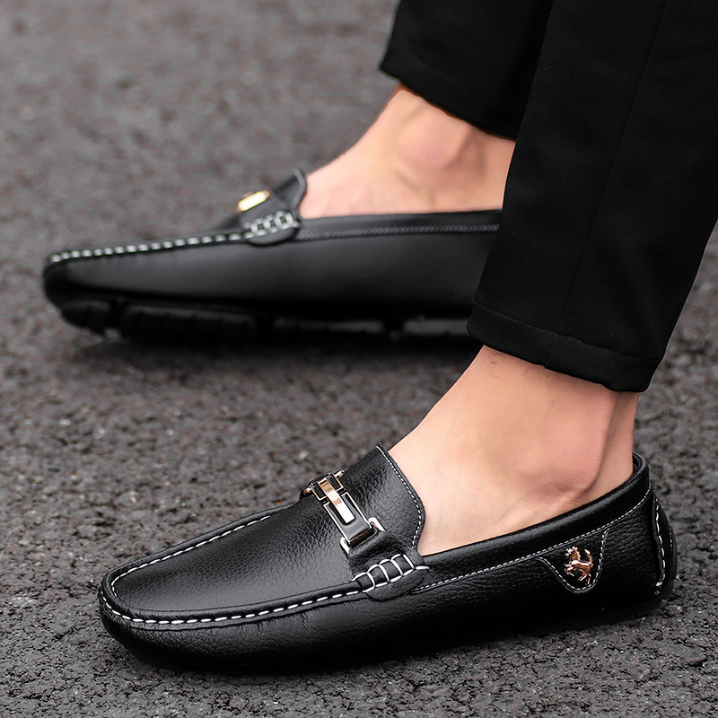 Big size driving shoes hot sale casual shoes  mens loafers moccasin shoes men