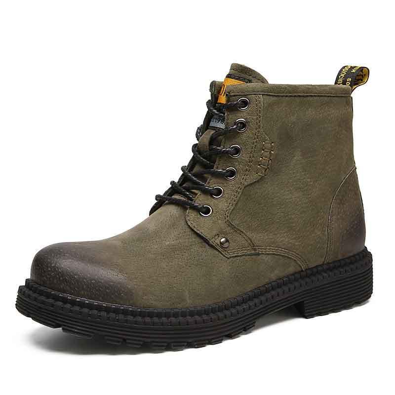 2022 High top boots British vintage work boots Versatile handsome men's Martin boots