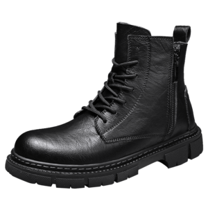 Men's medium top British style retro versatile anti-skid breathable Martin boots