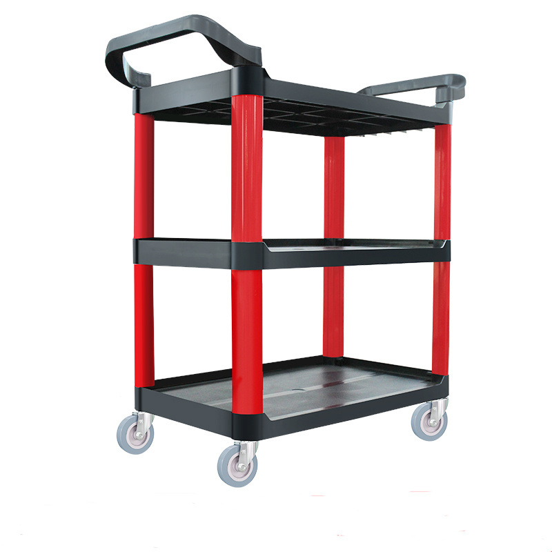 3 Shelf Multifunctional Auto Repair Tool Cart   Car Detailing Trolley Detailing Cart Mechanic Tool Cart