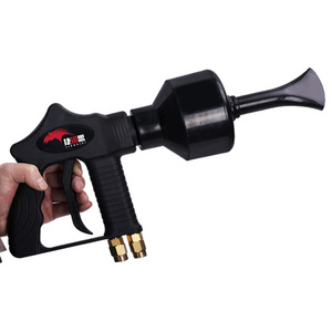 JRS hot sell double pipe foam gun for car wash pu foam spray gun high pressure cleaning machine foam gun