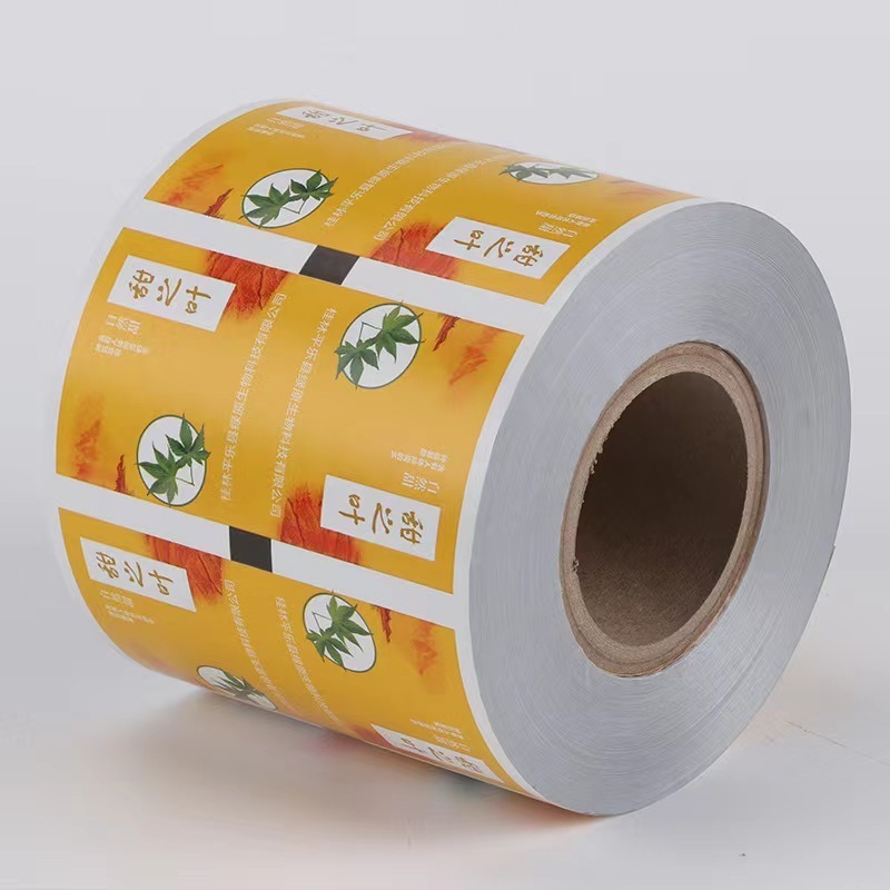 Custom printing aluminum foil laminating plastic film roll for liquid sachet tomato paste automatic packaging materials