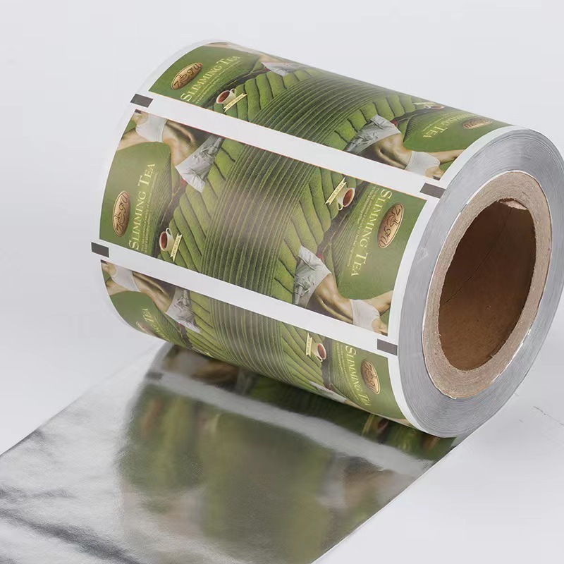 Custom printing aluminum foil laminating plastic film roll for liquid sachet tomato paste automatic packaging materials