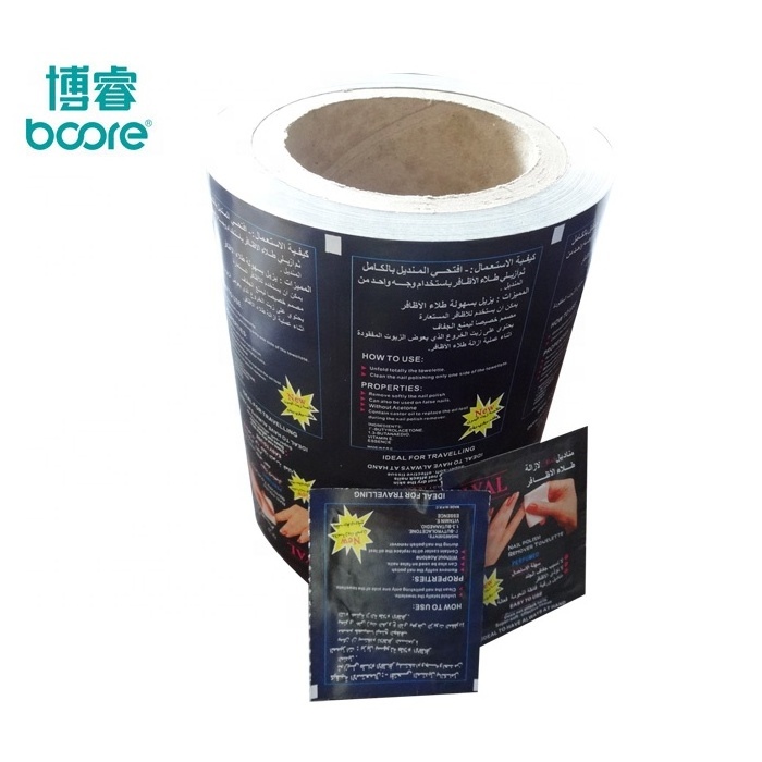 Flexible printing Custom Logo Single Wipes Lens Cleaning Wipes Sachet Packing Aluminum Foil Paper