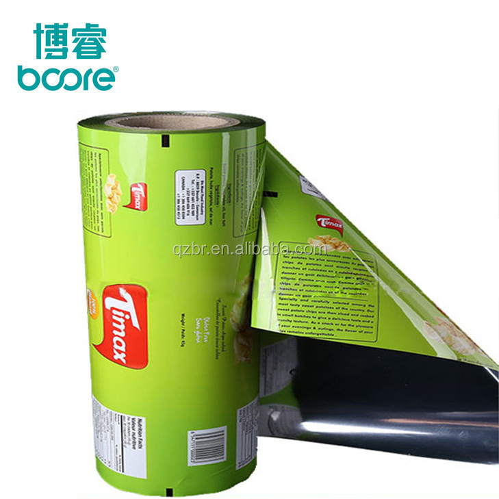 Plastic Food Packaging Film Laminated Film for Biscuit Potato Chips Packing Used on Automatic Packing Machine