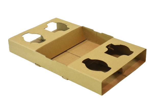 Factory Price Corrugated Paper 4 Cup Coffee Paper Carrier Cup Holder Tray Cup Carton Box for Takeaway Beverage Drinks