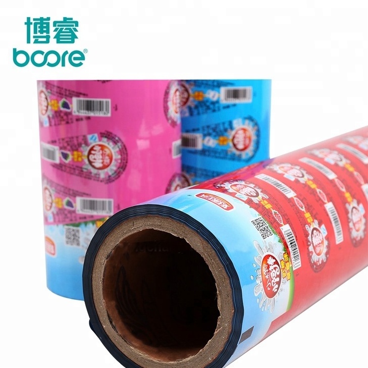 BOOREFactory Supply Custom Printed Food Grade Flexible Plastic Packaging Film Rolls High Quality Lamination