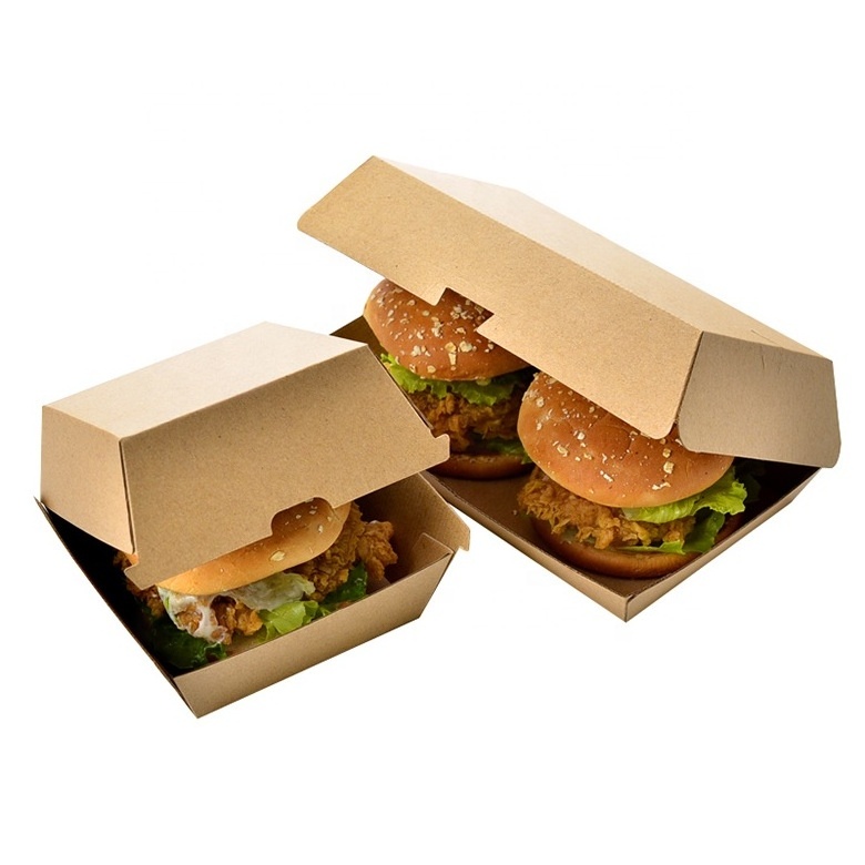 custom reusable burger and fries box chicken wing packaging take out boxes with logo