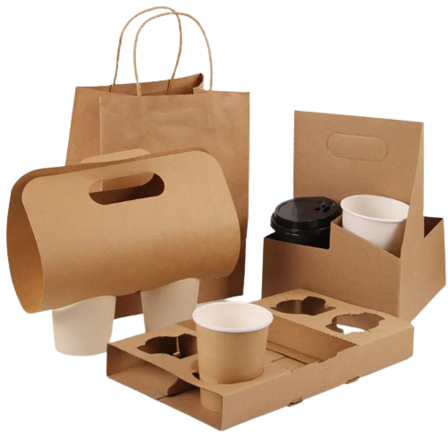 Factory Price Corrugated Paper 4 Cup Coffee Paper Carrier Cup Holder Tray Cup Carton Box for Takeaway Beverage Drinks