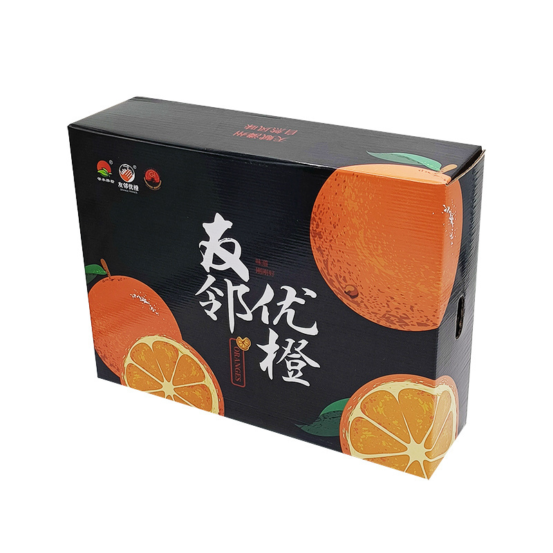 Custom recyclable packing carton corrugated shipping fruit orange banana package box