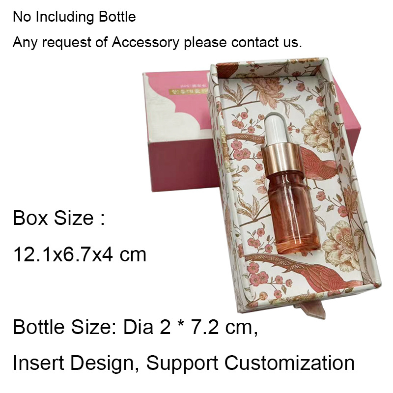 Custom CMYK Printing With Foam For Perfume Gift Box Cosmetic Skincare Bottle Package Beauty Cardboard Paper Drawer Box Packaging