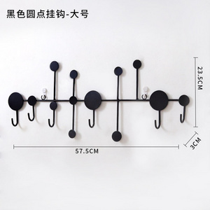 Iron Coat Hooks Wall Mounted Metal Coat Hooks 6-Hook Gold black Rack Heavy Duty decoration Coat Rack for Clothes Hat Key bag