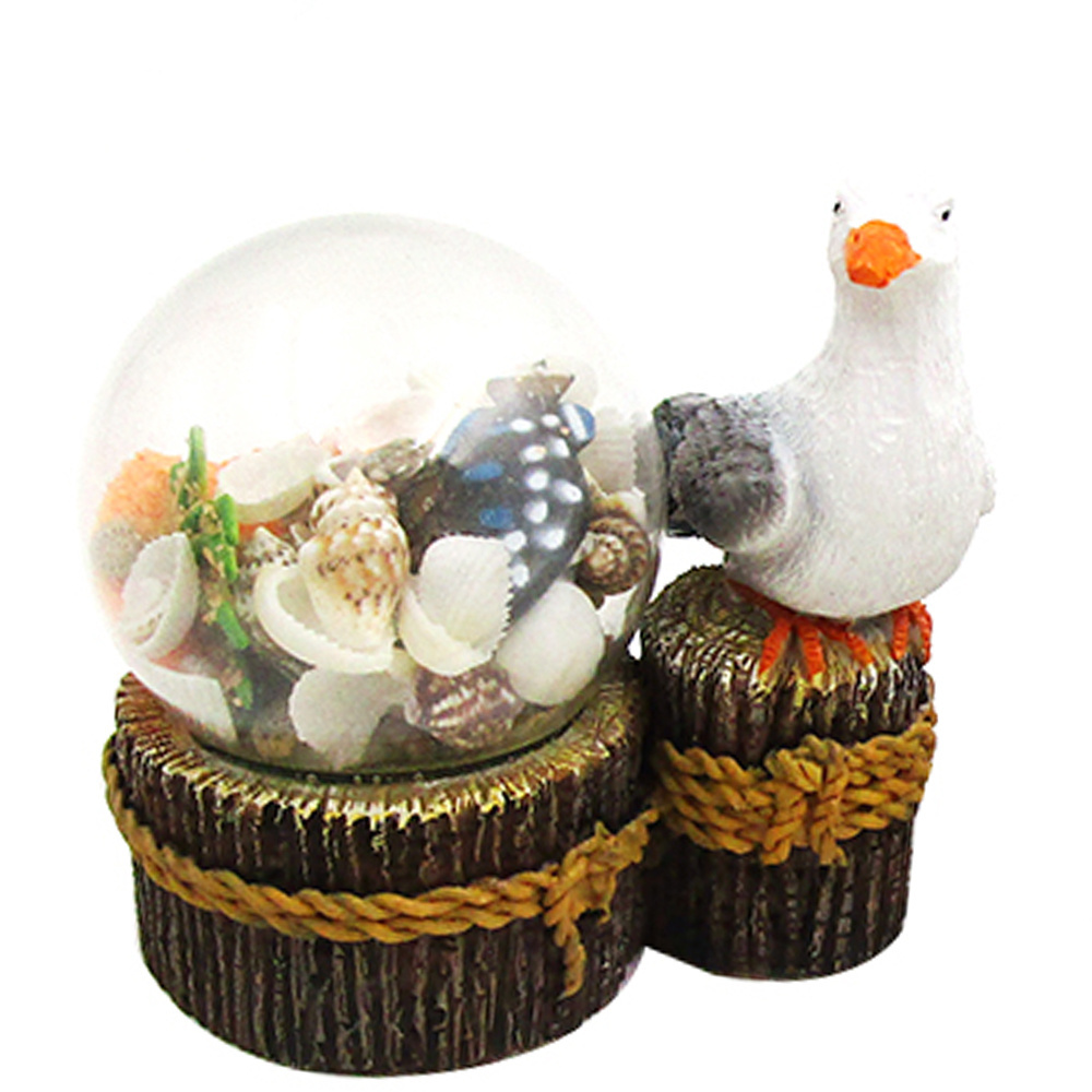 Customized beautiful Personalized cheap Christmas bird couple love wedding water globe favors custom shop name snow globe gift