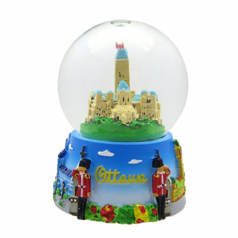 Personalized Canada Ottawa Snow Globe Custom Souvenir Gift Resin Castle Snow Globe