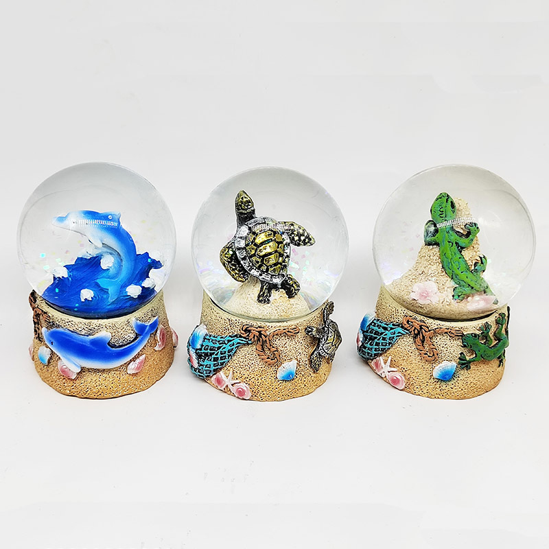 SNOW Global Lighthouse Stone Water Globe Figurine with Sparkling Glitter Collectible Novelty Ornament SNOWGLOBE for Home Decor