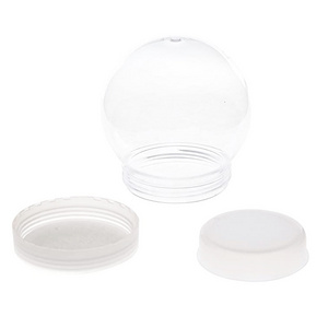 100 mm diameter clear plastic water Globe DIY Make Your Own 4" globe kit Shatterproof Water/Snow Globe