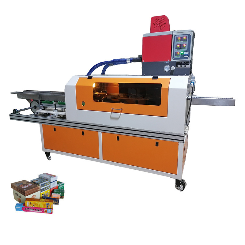 Food Box Gluing Packing Sealing Machine Automatic Hot Melt Gluing Machine With Glue Gun