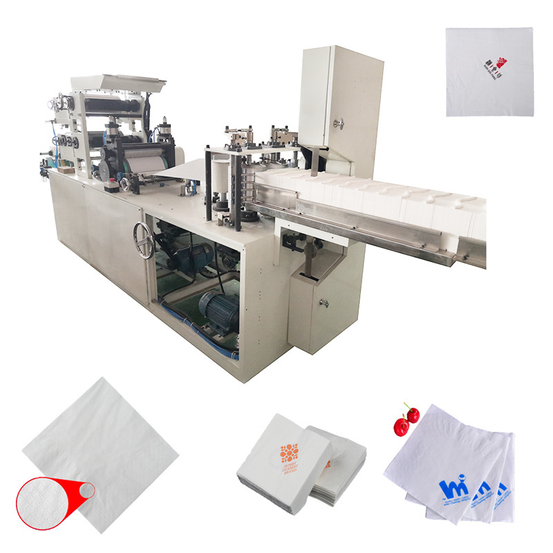 The production of paper napkin making machine tissue paper napkin converting machine two colors for small business equipment