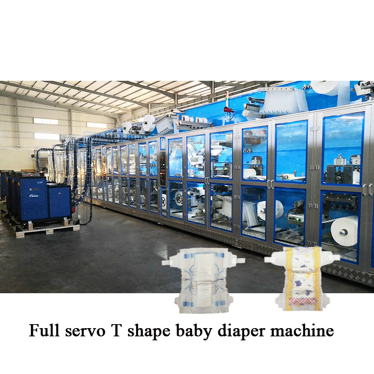 High speed fully automatic full servo baby diaper making machine production line for machines making baby diapers