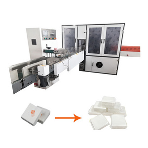 Automatic Napkin Packing Machine Restaurant Table Napkin Tissue Folding Cutting Paper Serviette Packing Machine