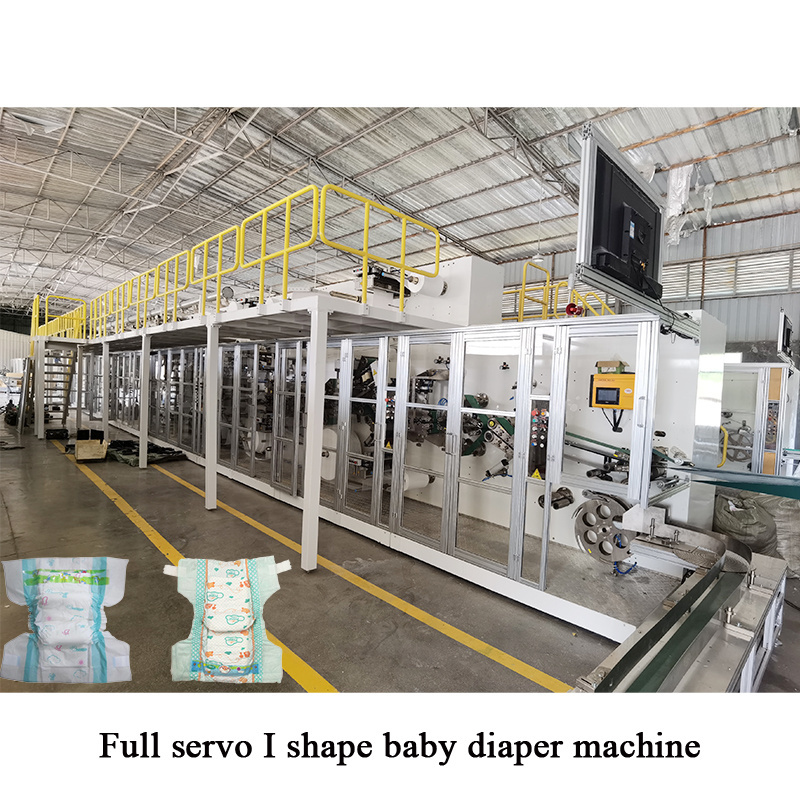 High speed fully automatic full servo baby diaper making machine production line for machines making baby diapers