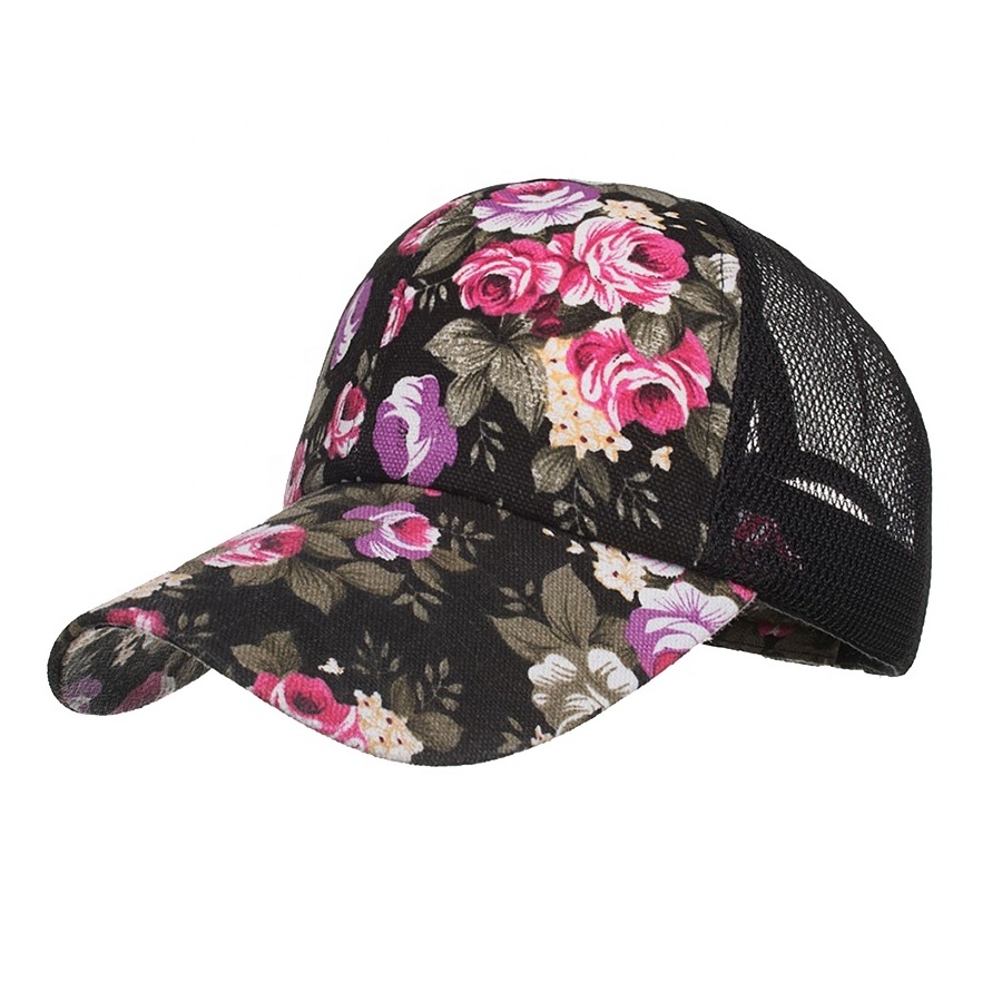 Wholesale Fashionable Custom Baseball Caps Full Sublimation Truck Driver Mesh Cap Printed Sports Hat